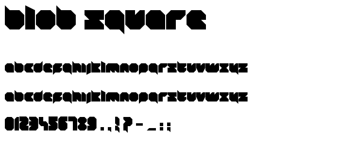 blob square font